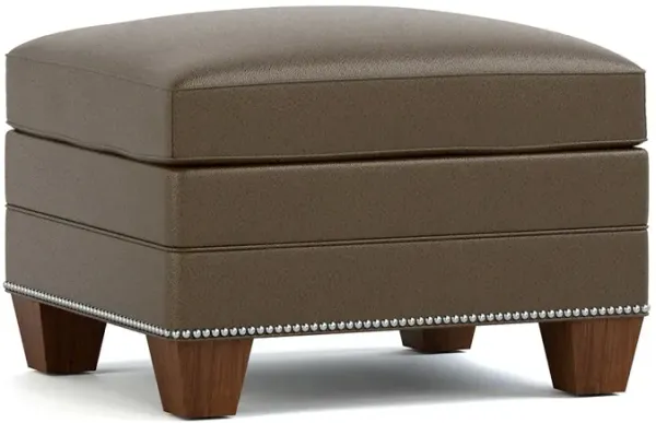 Malden Leather Ottoman