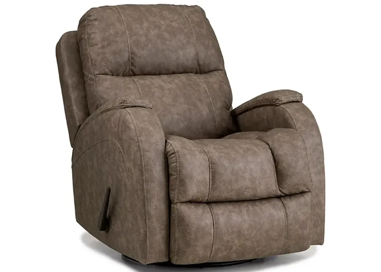 Taupe Zena Swivel Glider Recliner