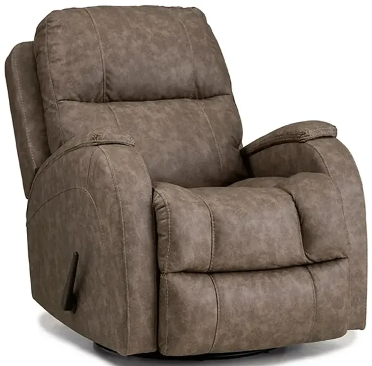 Taupe Zena Swivel Glider Recliner