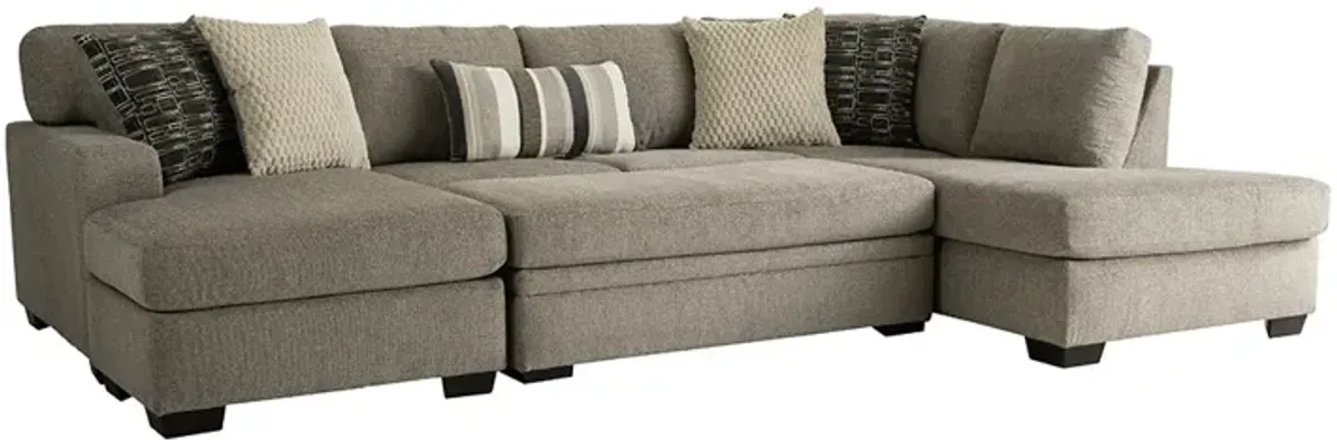 Bri Sectional with Storage Ottoman