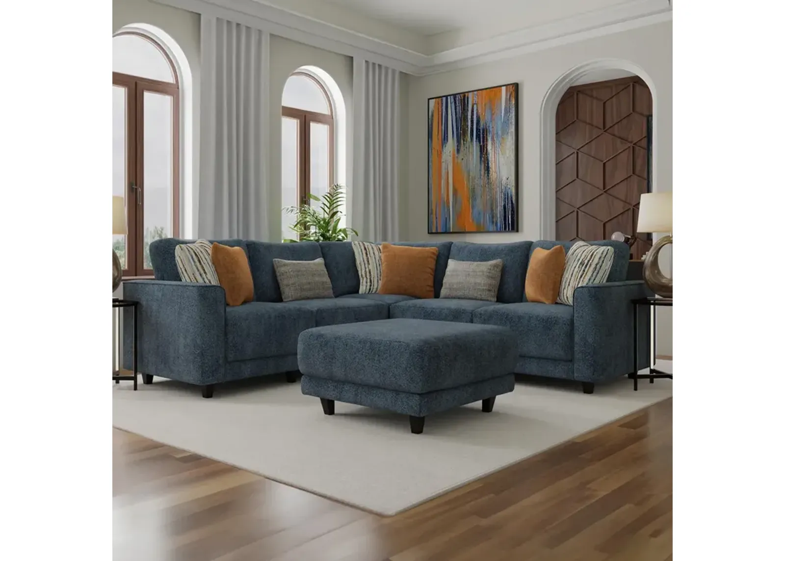 Arden Sectional with Ottoman