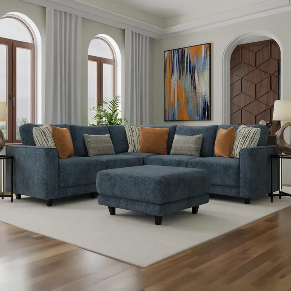 Arden Sectional with Ottoman