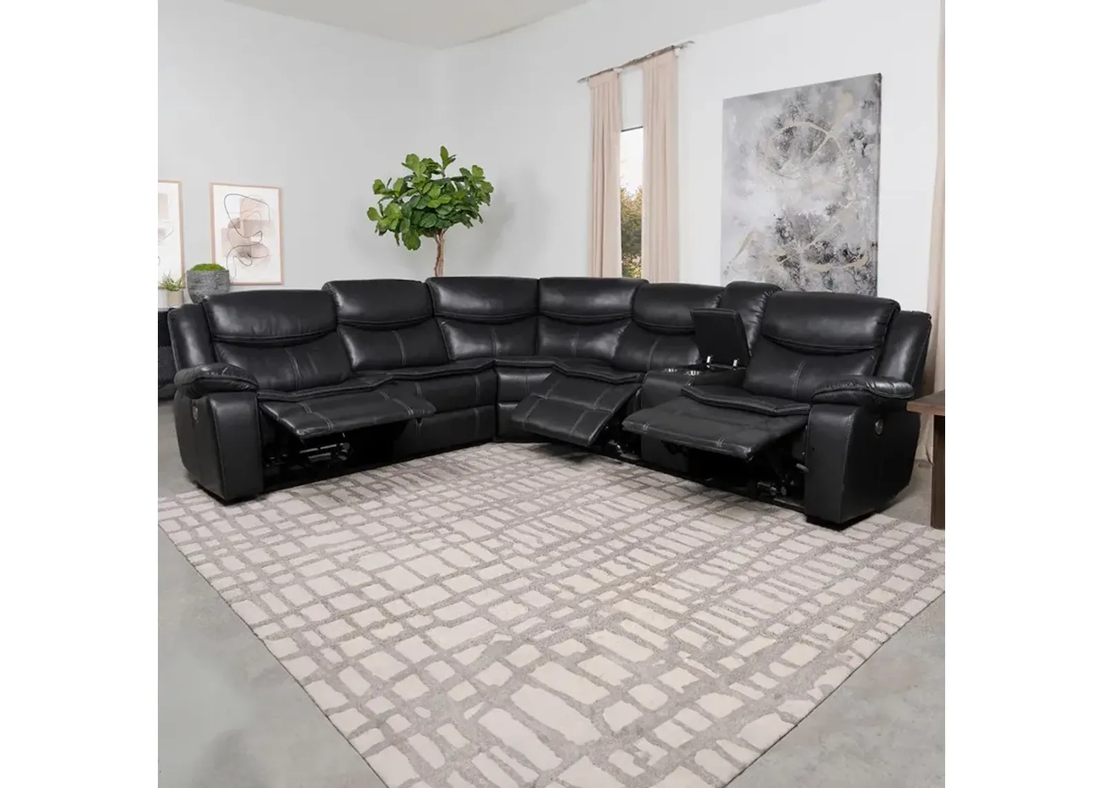 Charcoal Sycamore Power Reclining Sectional