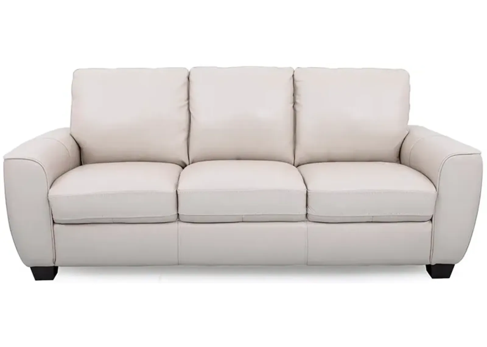 Light Grey Evan Leather Sofa