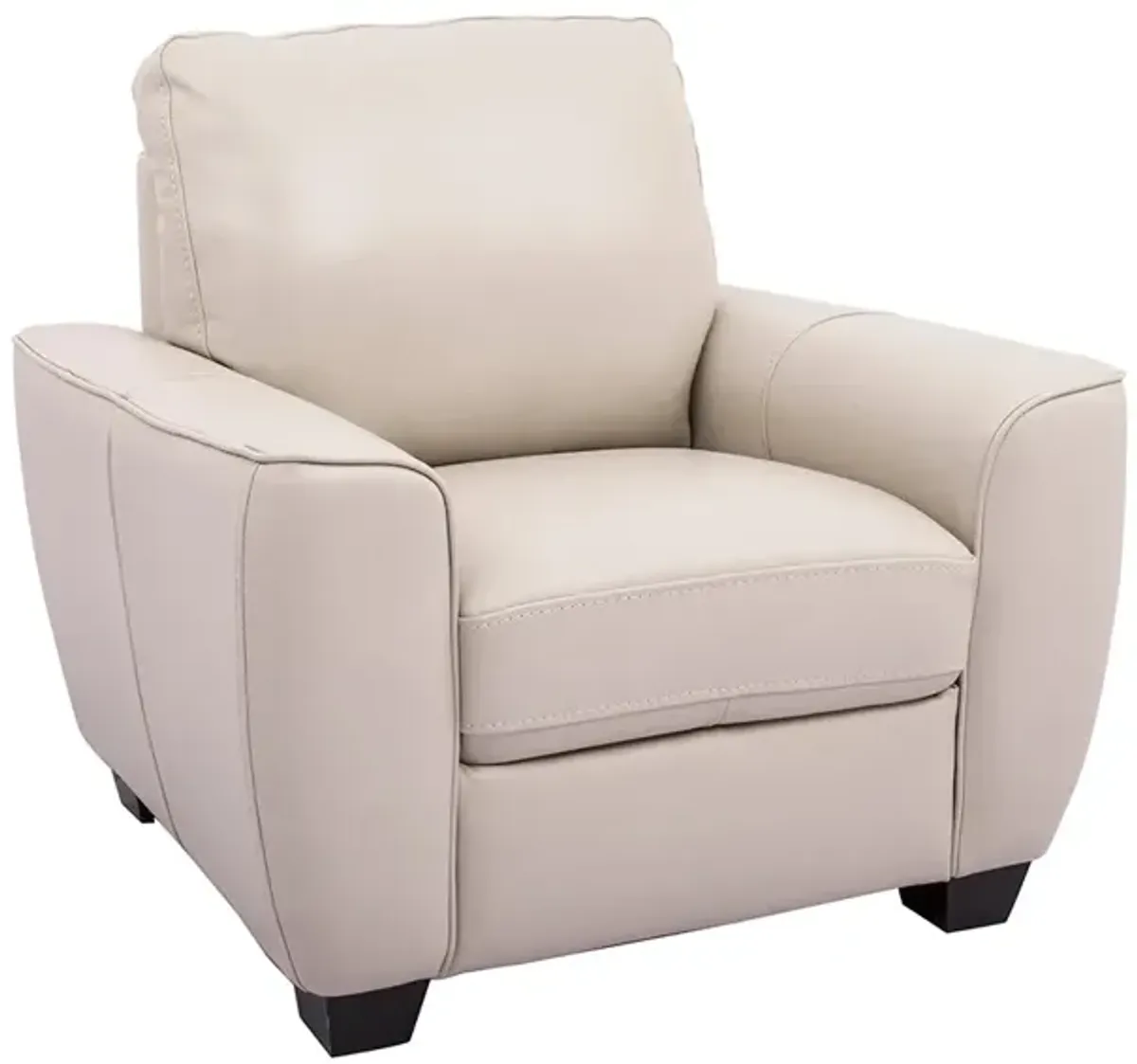 Light Grey Evan Leather Chair