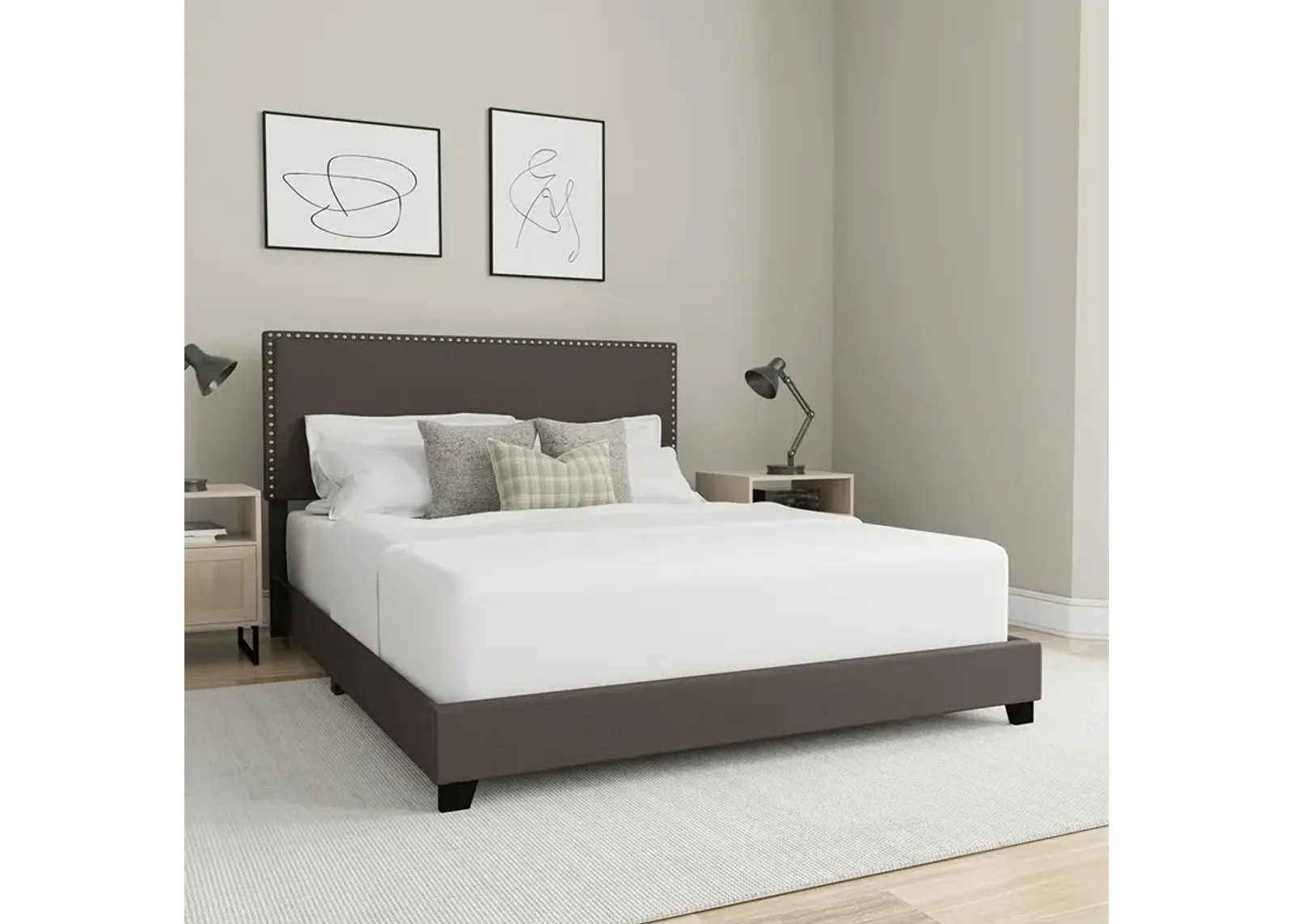 Willow Upholstered Bed - Queen