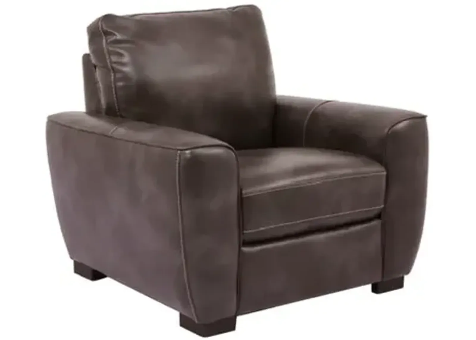 Dark Brown Evan Leather Chair