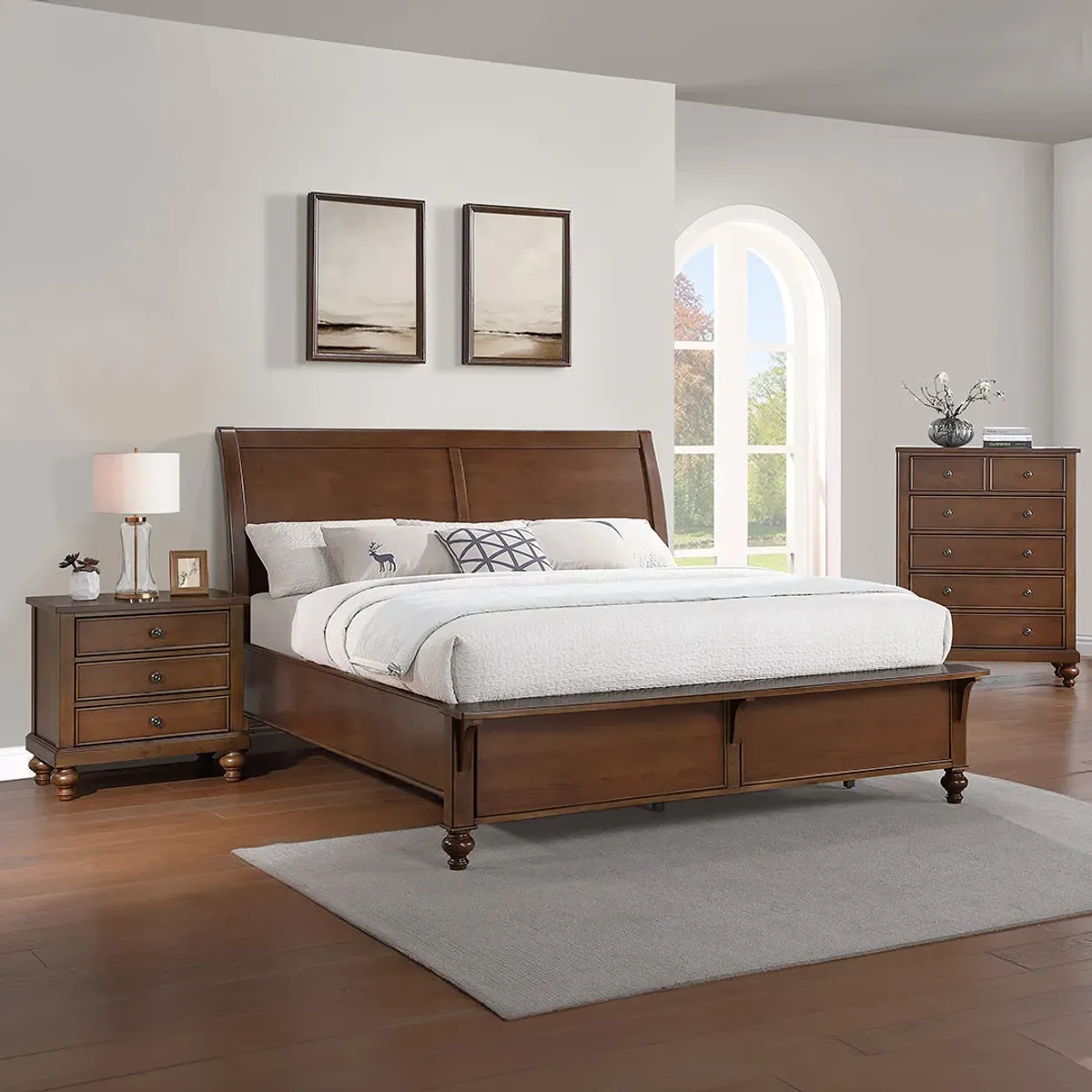 Queen / Panel Footboard Miranda Bed