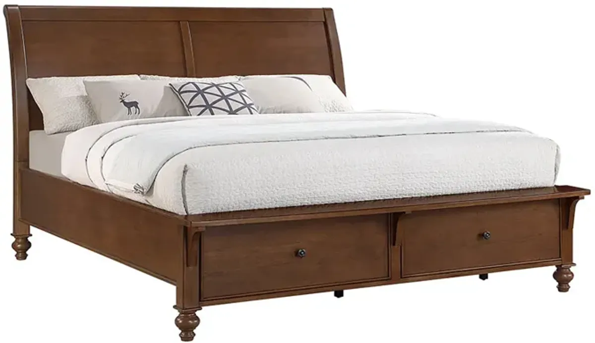 Queen / Storage Footboard Miranda Bed