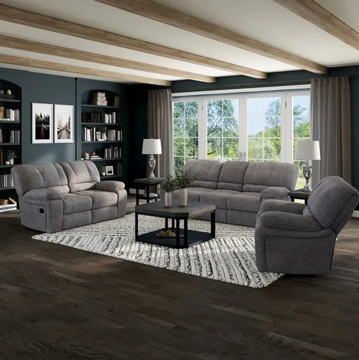 Tobacco Kayce Manual Reclining Sofa