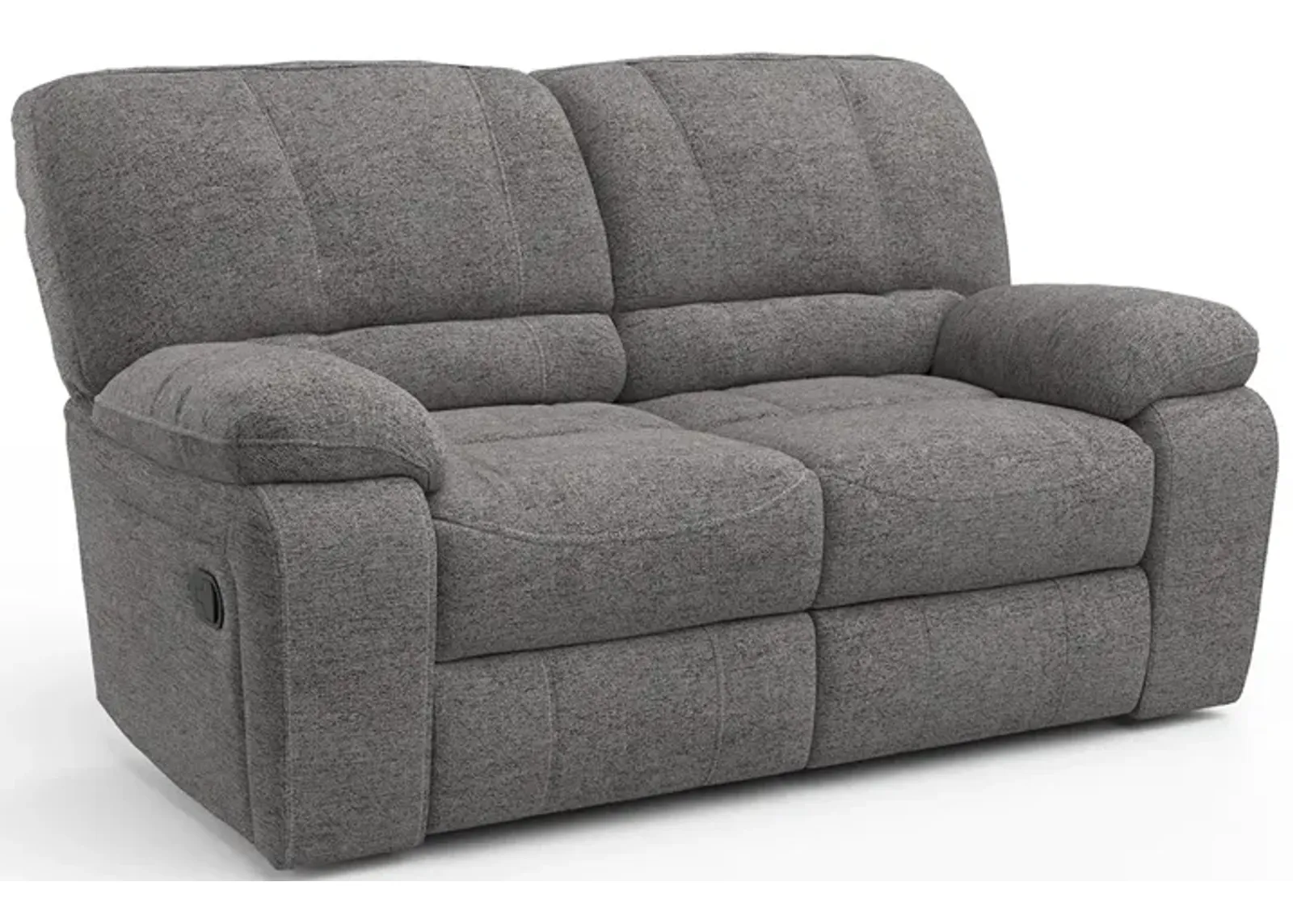 Charcoal Kayce Manual Reclining Loveseat