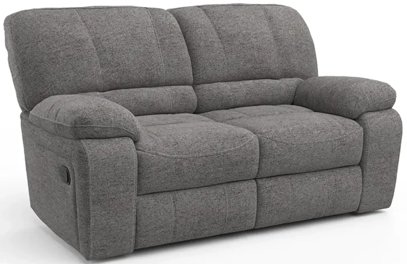 Charcoal Kayce Manual Reclining Loveseat