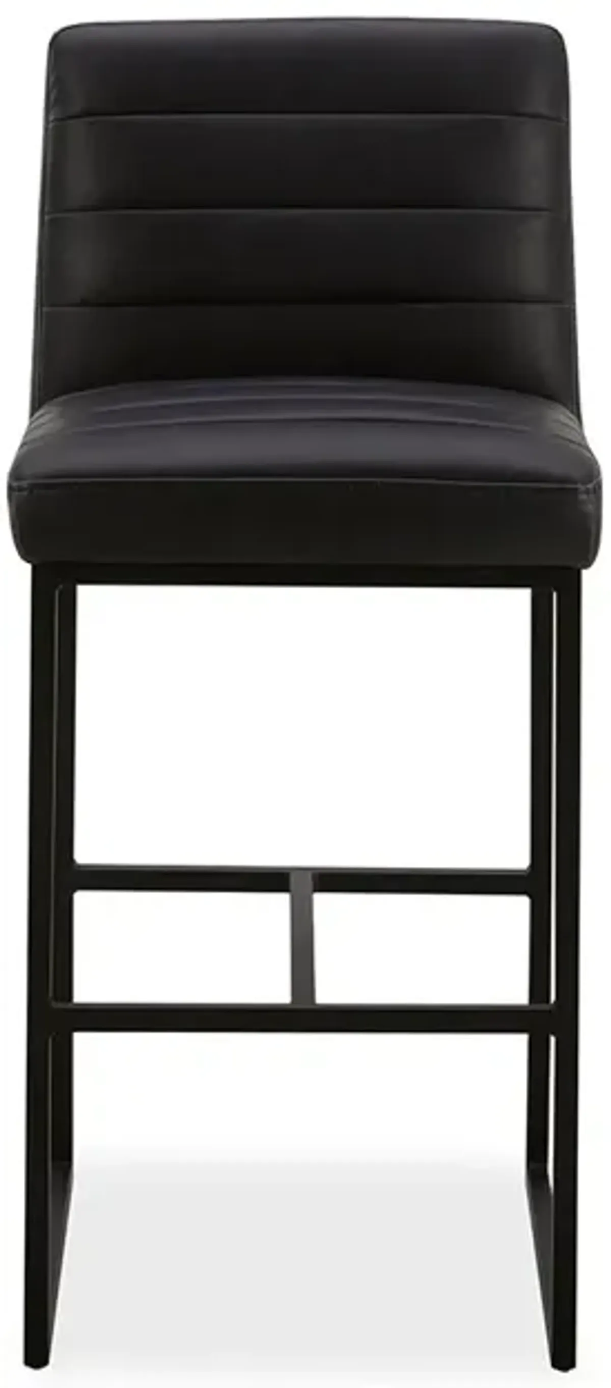 Counter Height Wax Black Stool