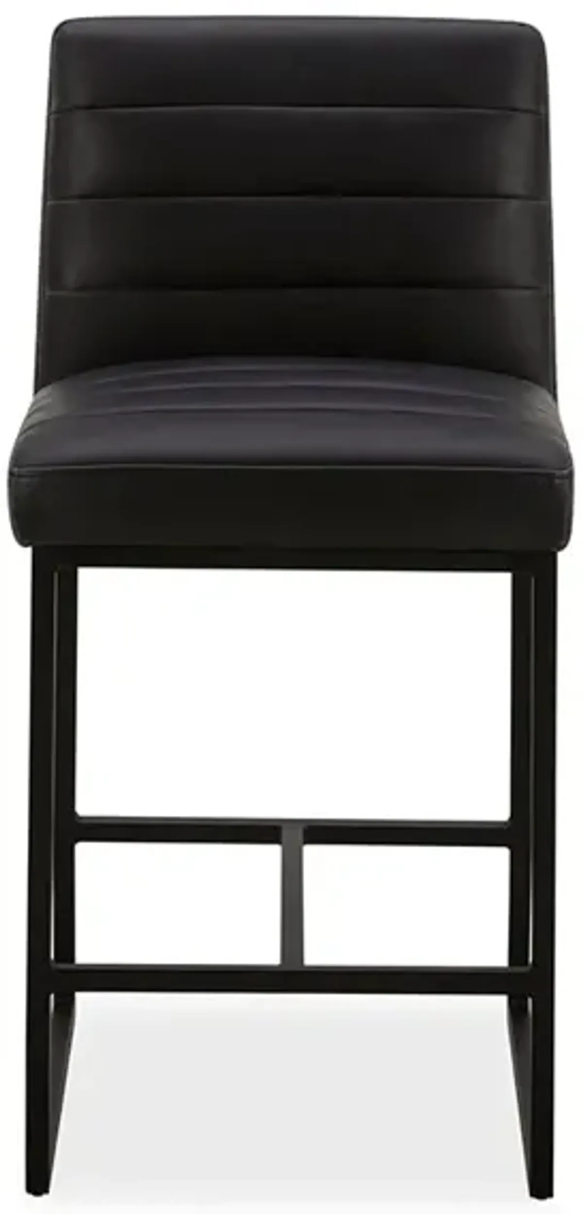 Counter Height Wax Black Stool