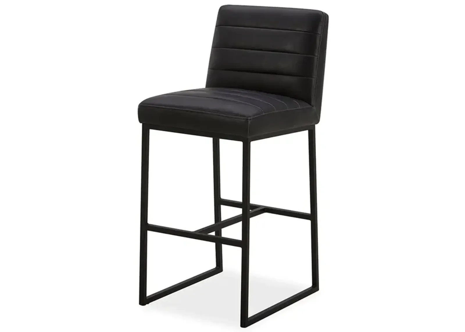 Bar Height Wax Black Stool