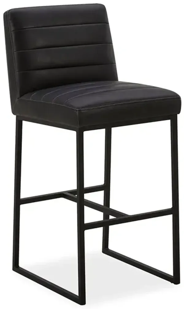 Bar Height Wax Black Stool