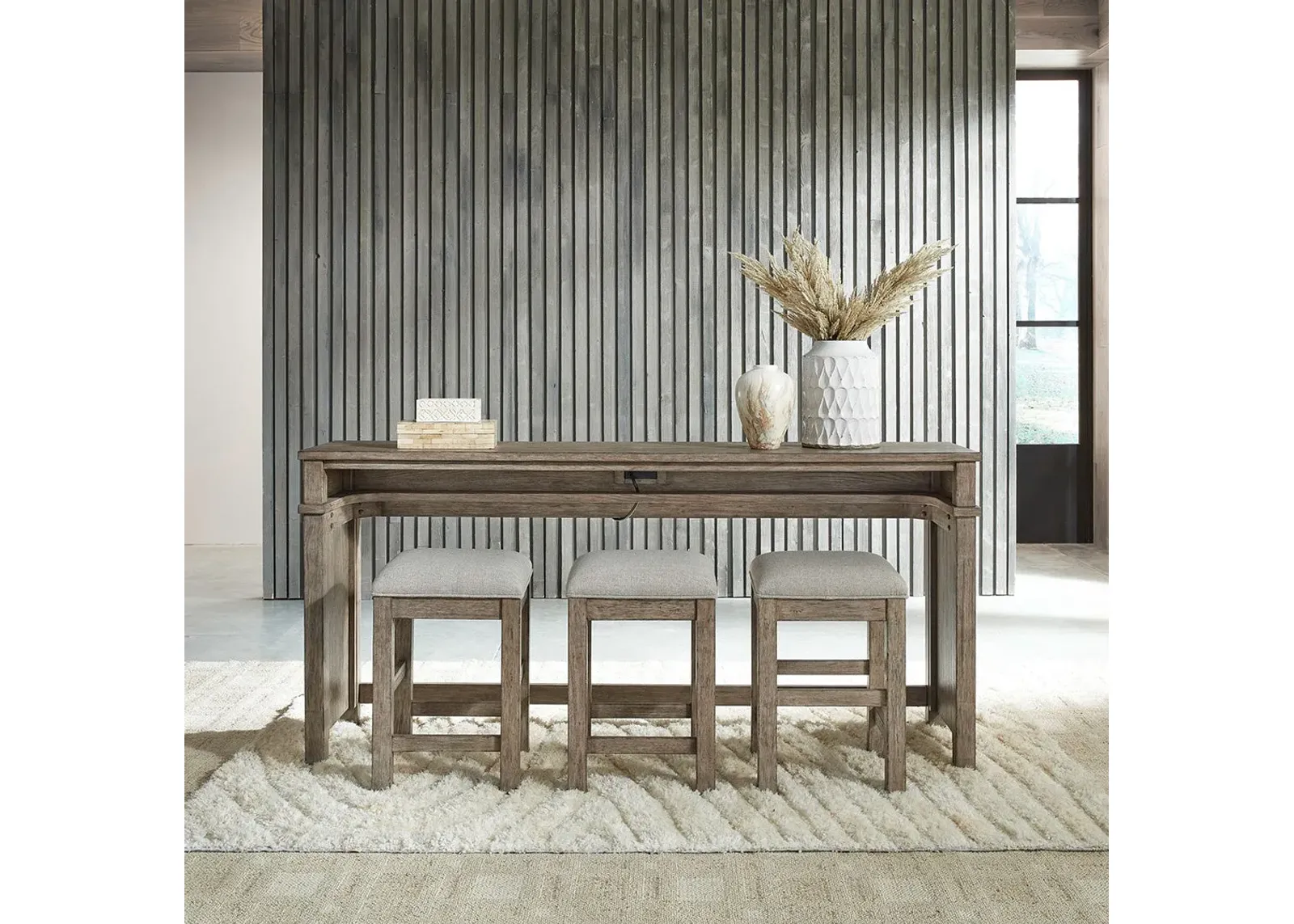 Skyview Lodge Console Table with Stools