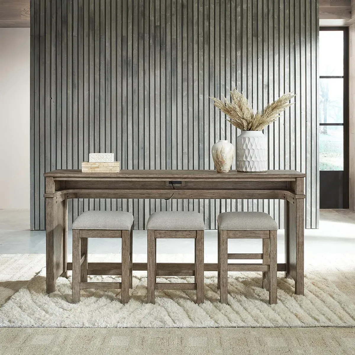 Skyview Lodge Console Table with Stools