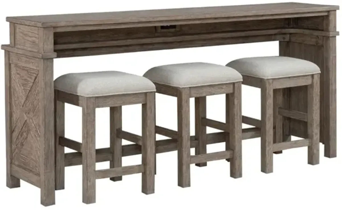 Skyview Lodge Console Table with Stools