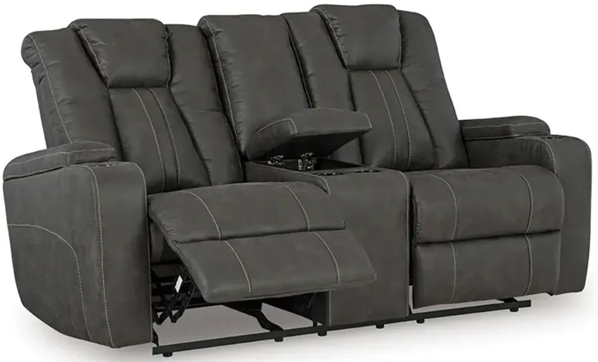 Batavia Pier Reclining Loveseat with Console