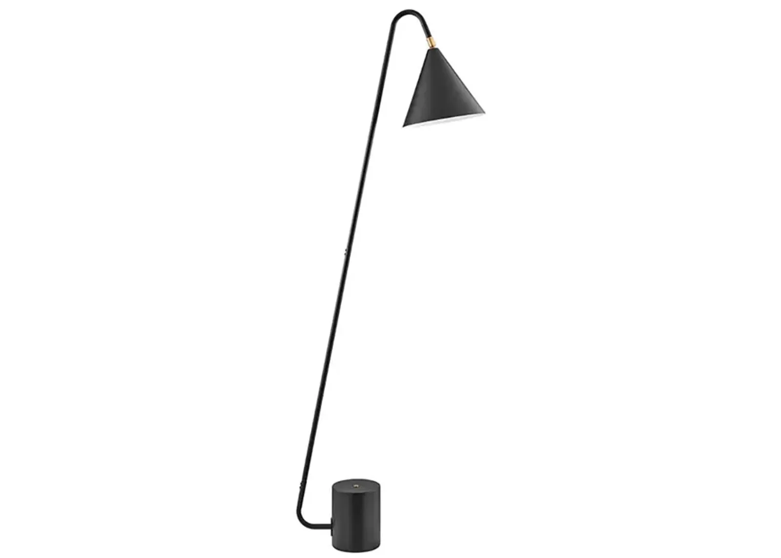 Quade Black Metal Floor Lamp