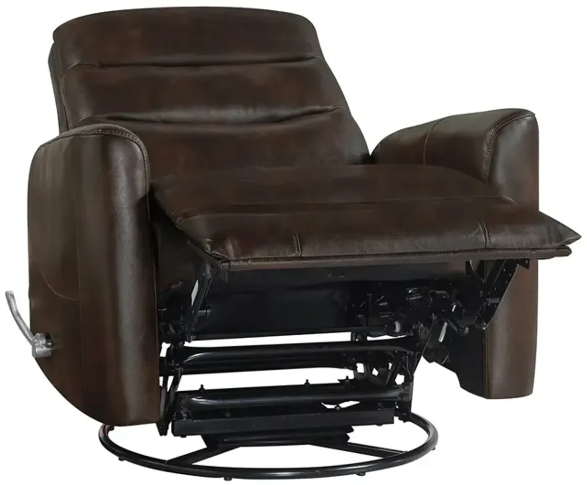 Brown Takami Swivel Recliner