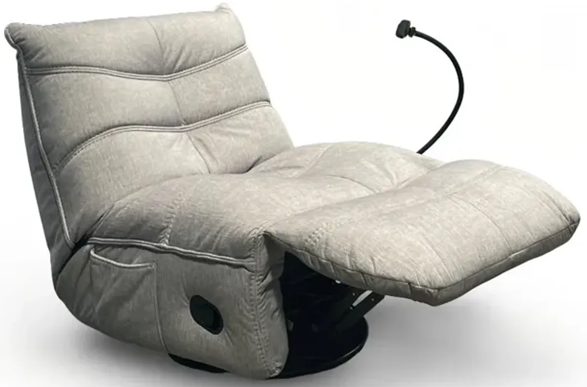 Light Gray Lu Swivel Glider Recliner