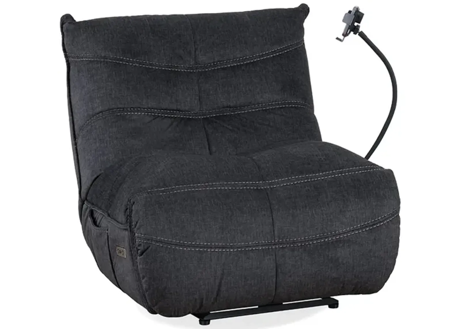 Charcoal Lu Swivel Glider Recliner