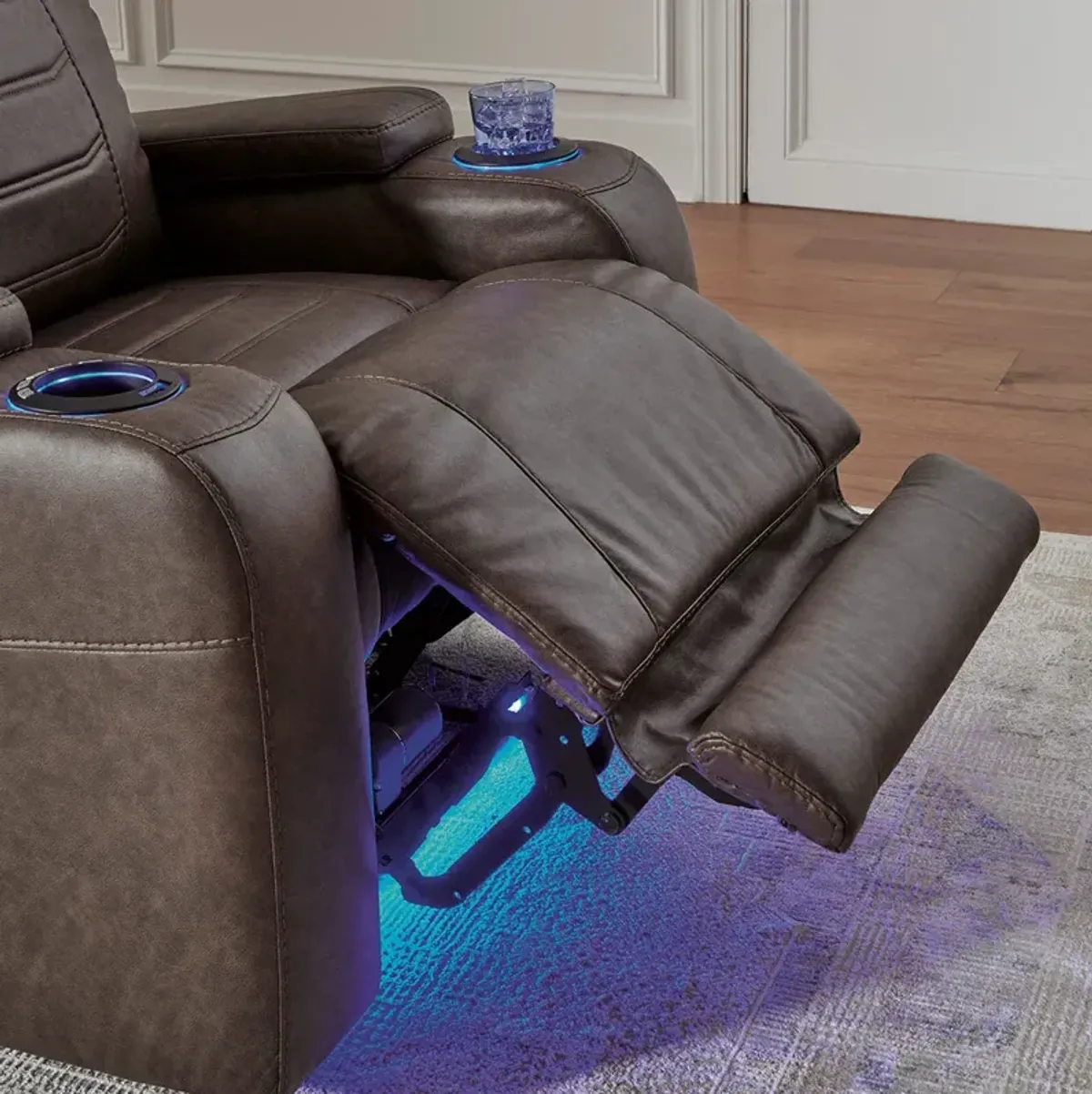 Slate Schooner Rocks Power Recliner