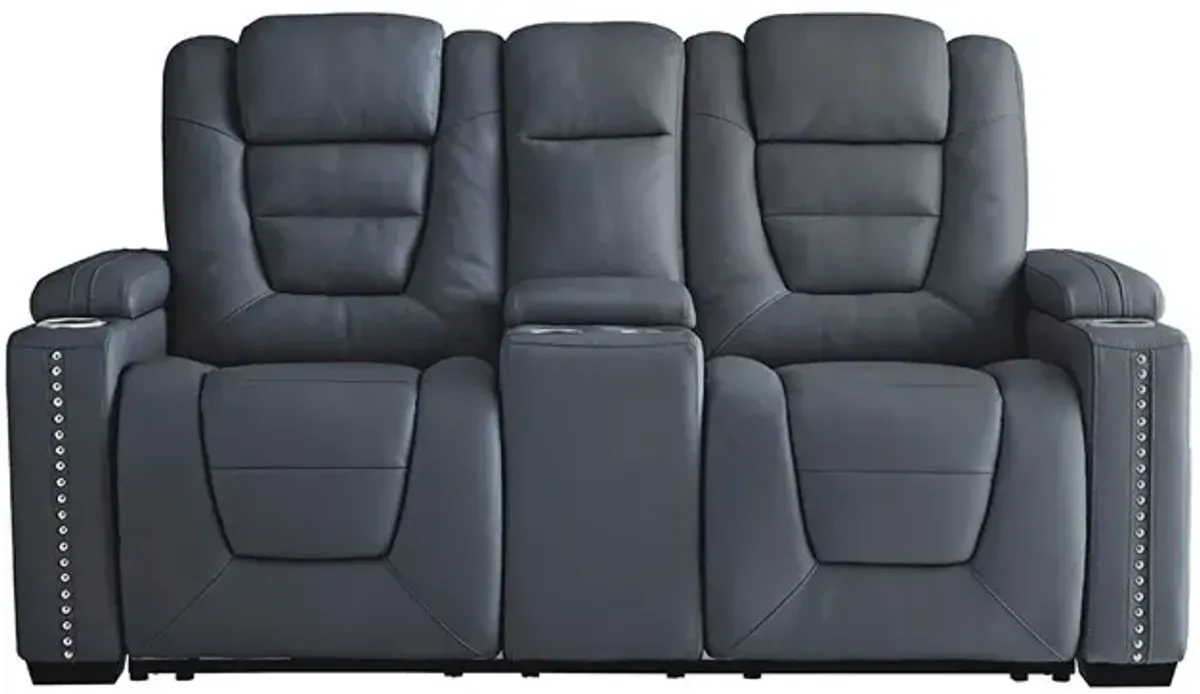 Admiral Power Reclining Loveseat with Console