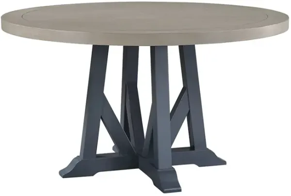 Gray Lawton Round Dining Table