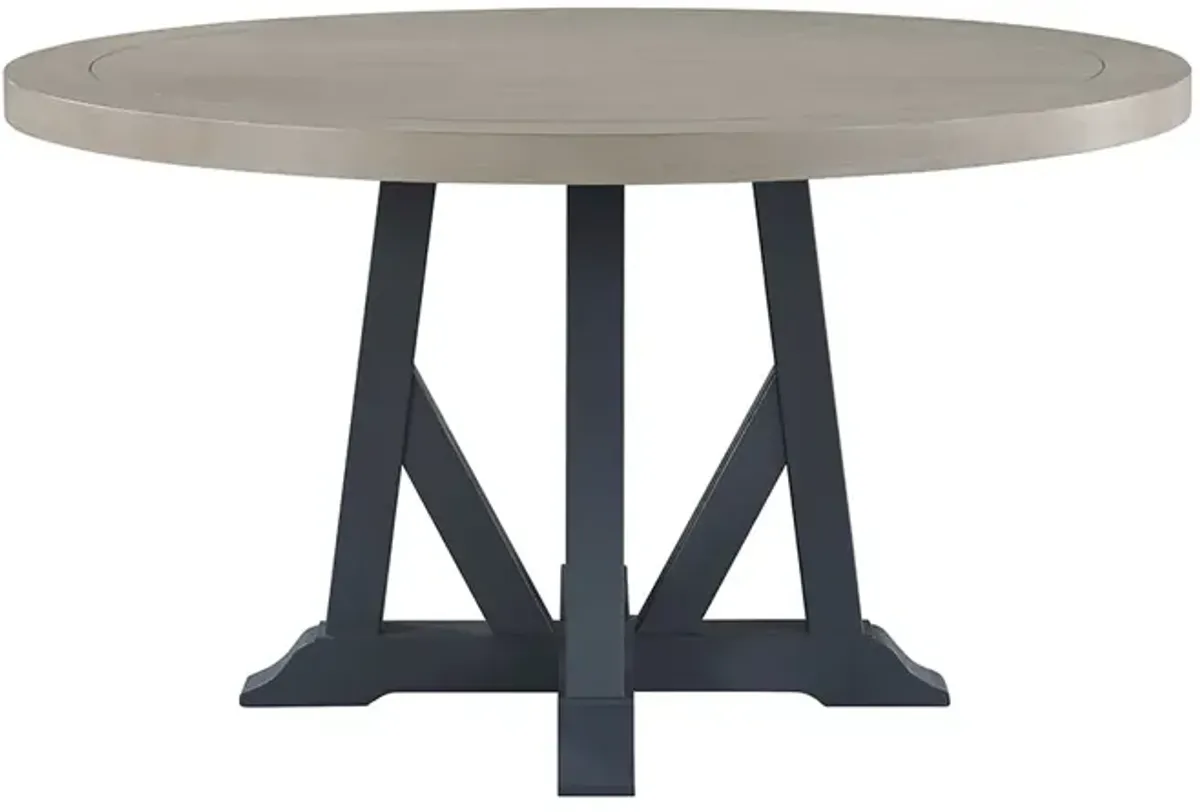 White Lawton Round Dining Table