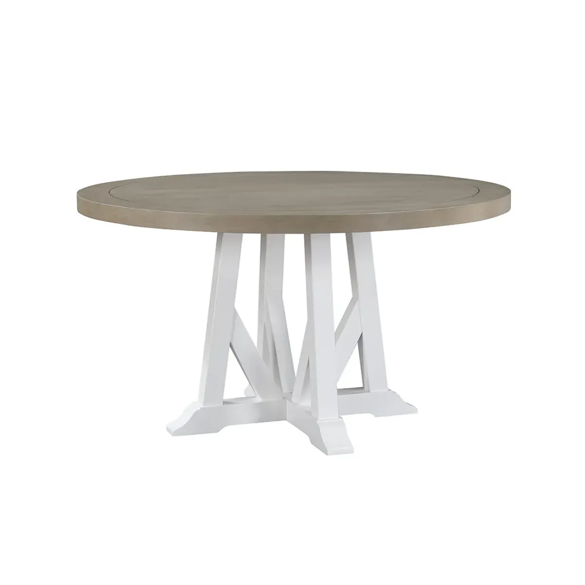 White Lawton Round Dining Table