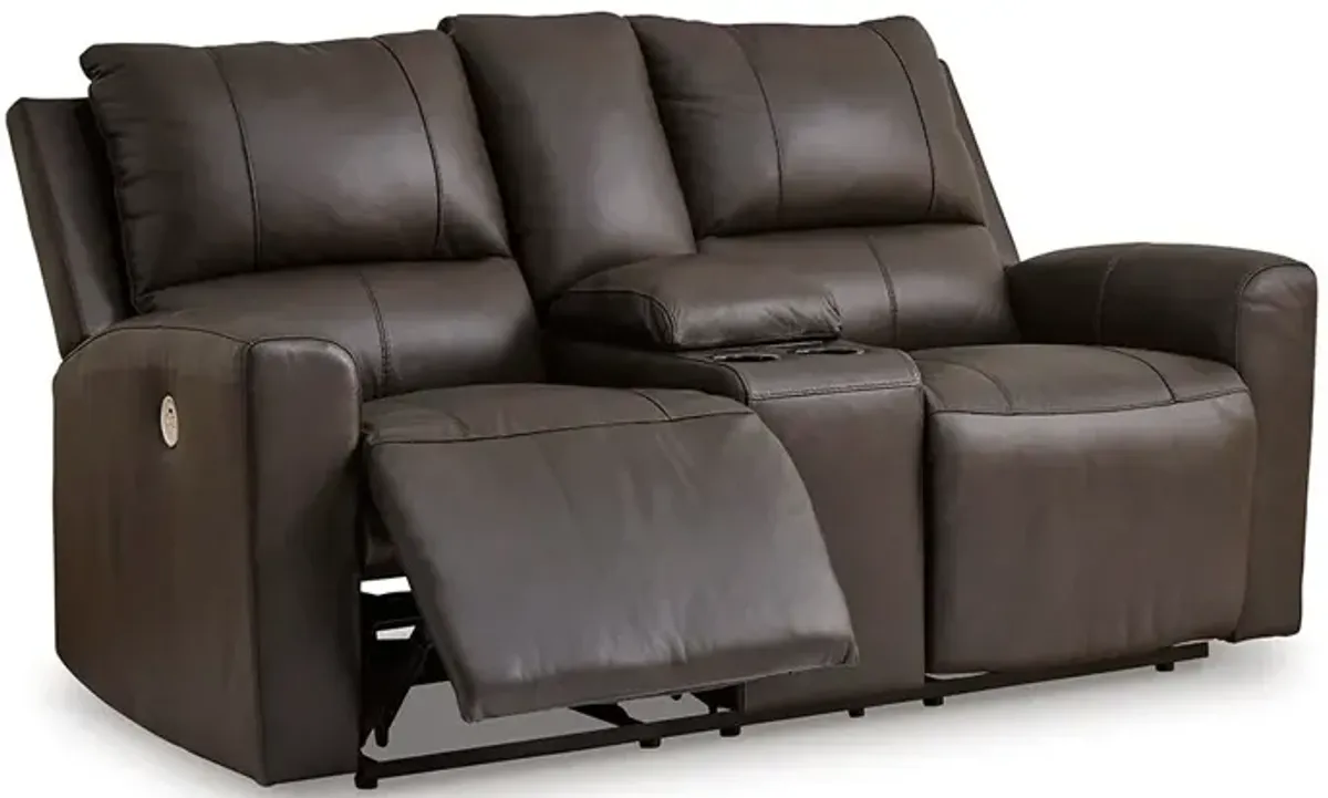 Boxmere Power Reclining Loveseat w Console