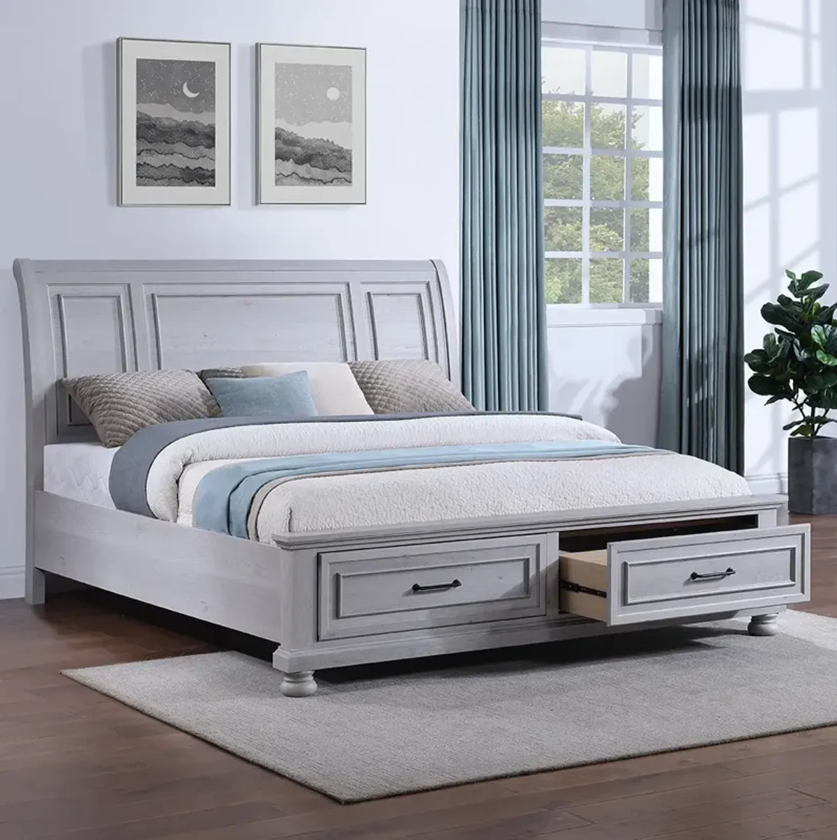 Queen Blackwater Falls Storage Bed