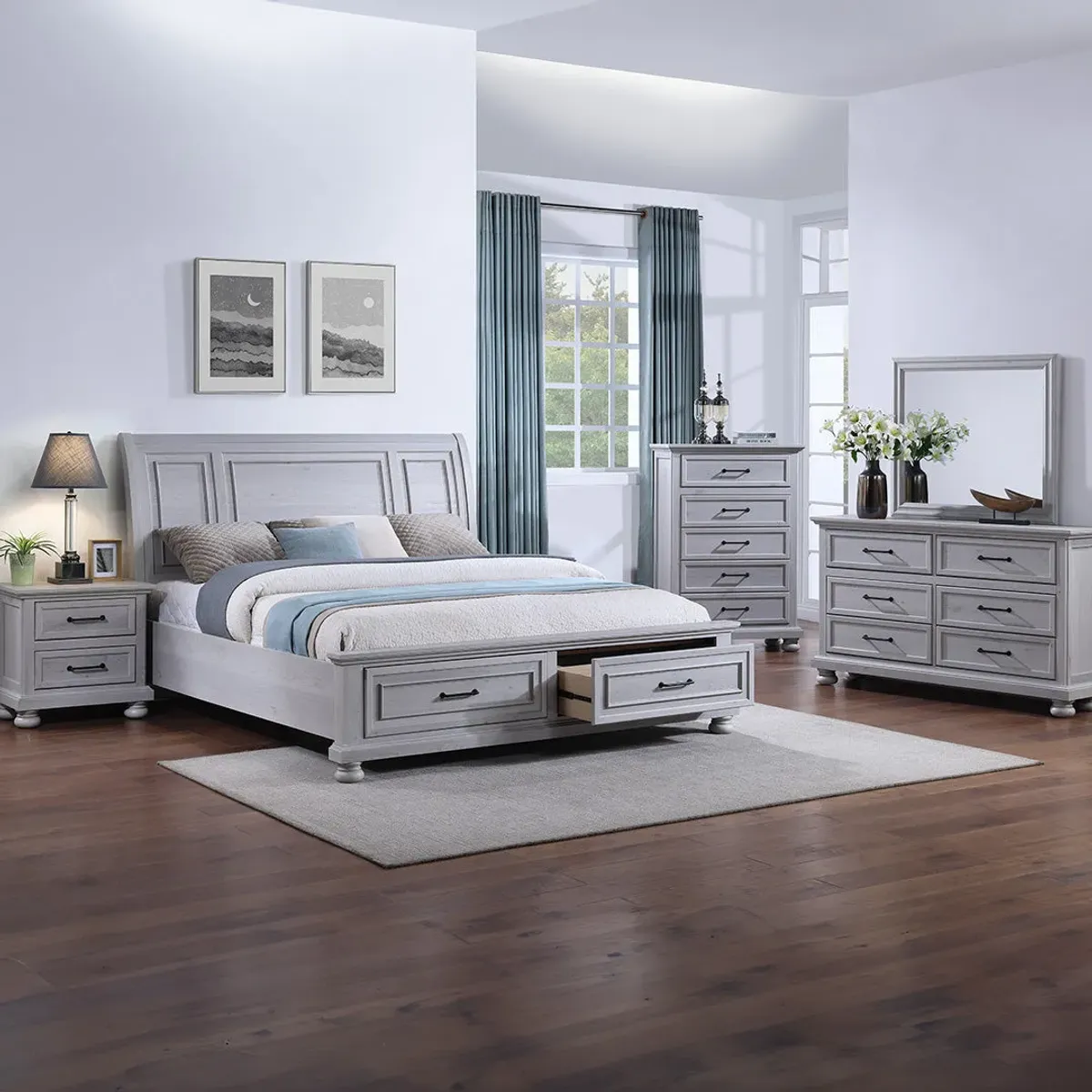 Queen Blackwater Falls Storage Bed