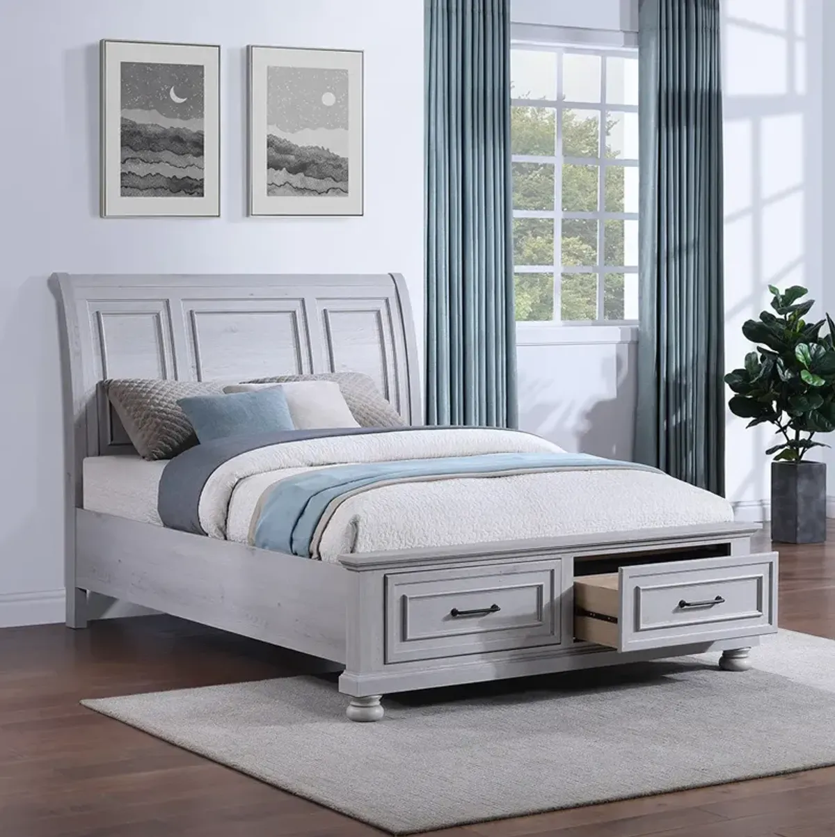 Queen Blackwater Falls Storage Bed