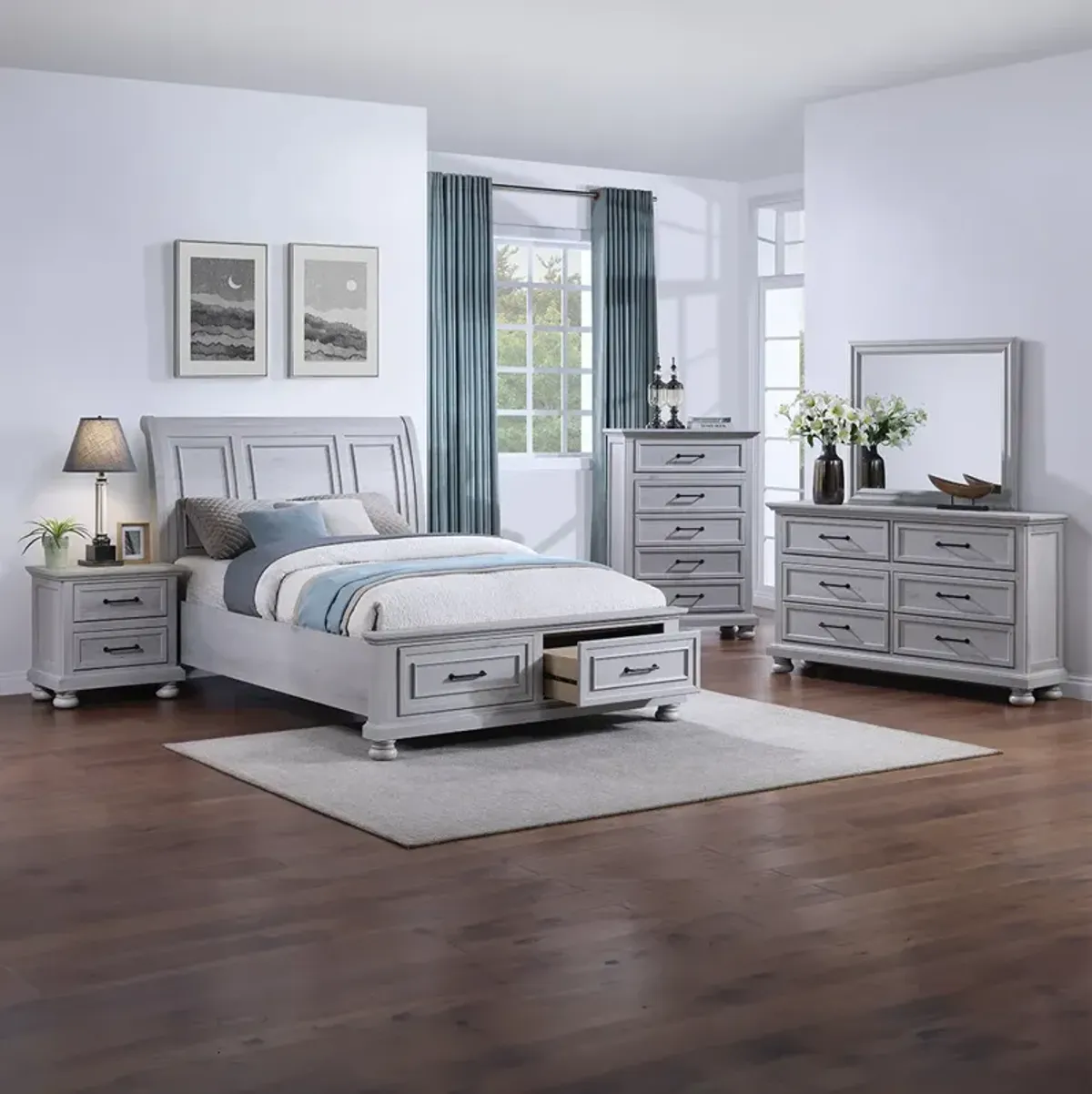 Queen Blackwater Falls Storage Bed