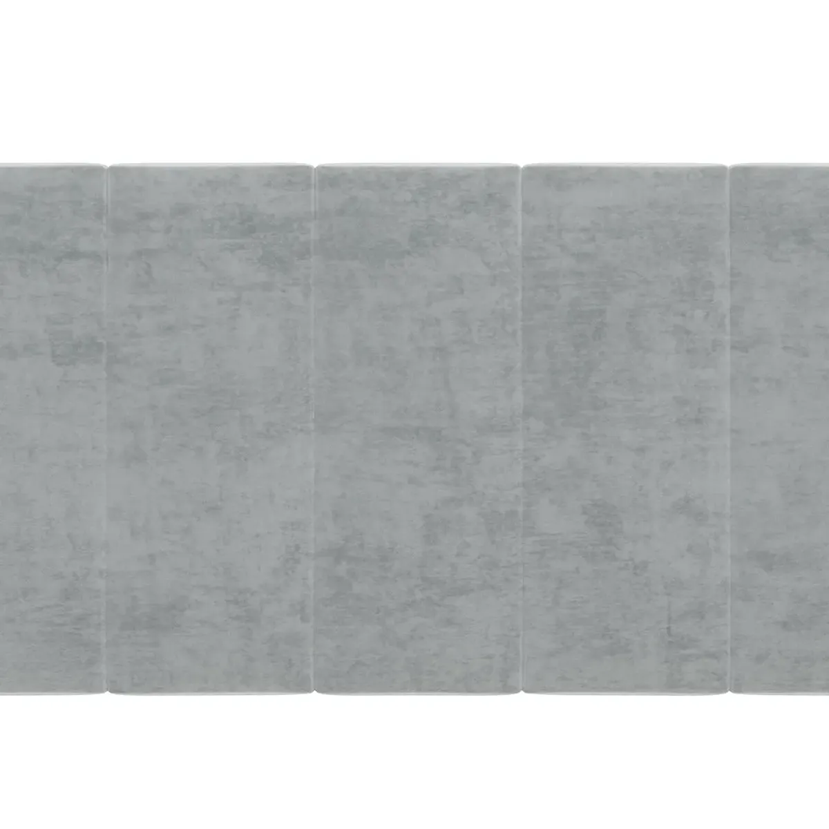 White Channel Upholstered Bed - Queen