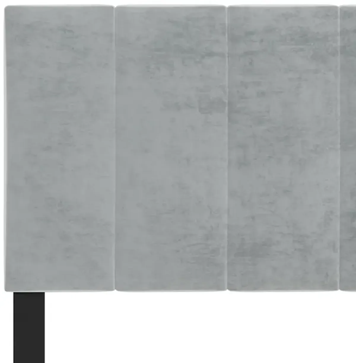 White Channel Upholstered Bed - Queen