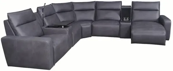 Sectional with Right Chaise Tahoe Power Reclining Sectional with Chaise - Gray