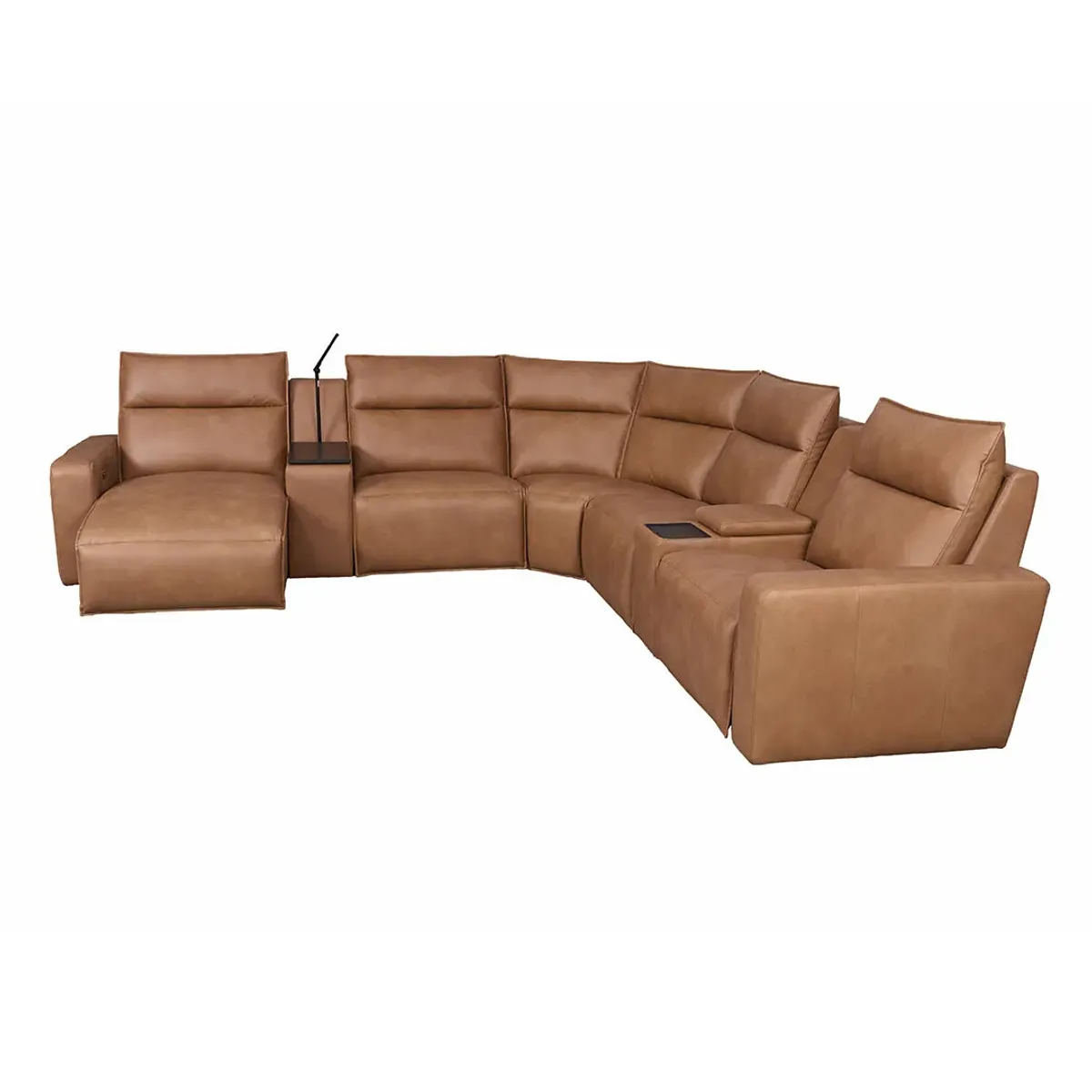 Sectional with Left Chaise Tahoe Power Reclining Sectional with Chaise - Brown