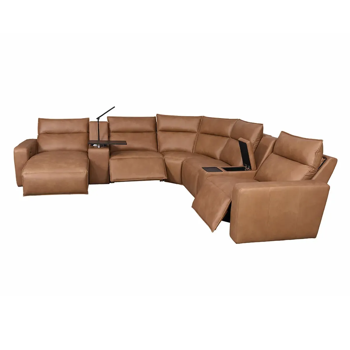 Sectional with Left Chaise Tahoe Power Reclining Sectional with Chaise - Brown