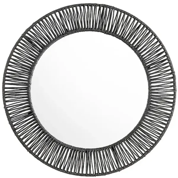 Onyx Round Mirror