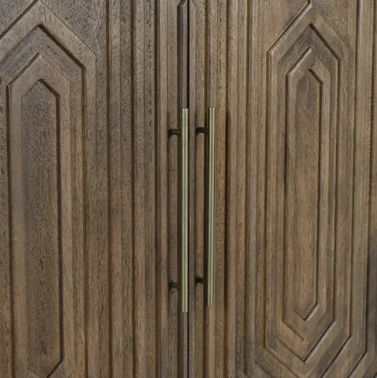 Holmes Mango Wood Artisan Bar Cabinet