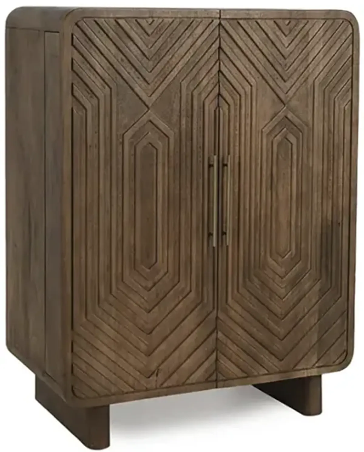 Holmes Mango Wood Artisan Bar Cabinet