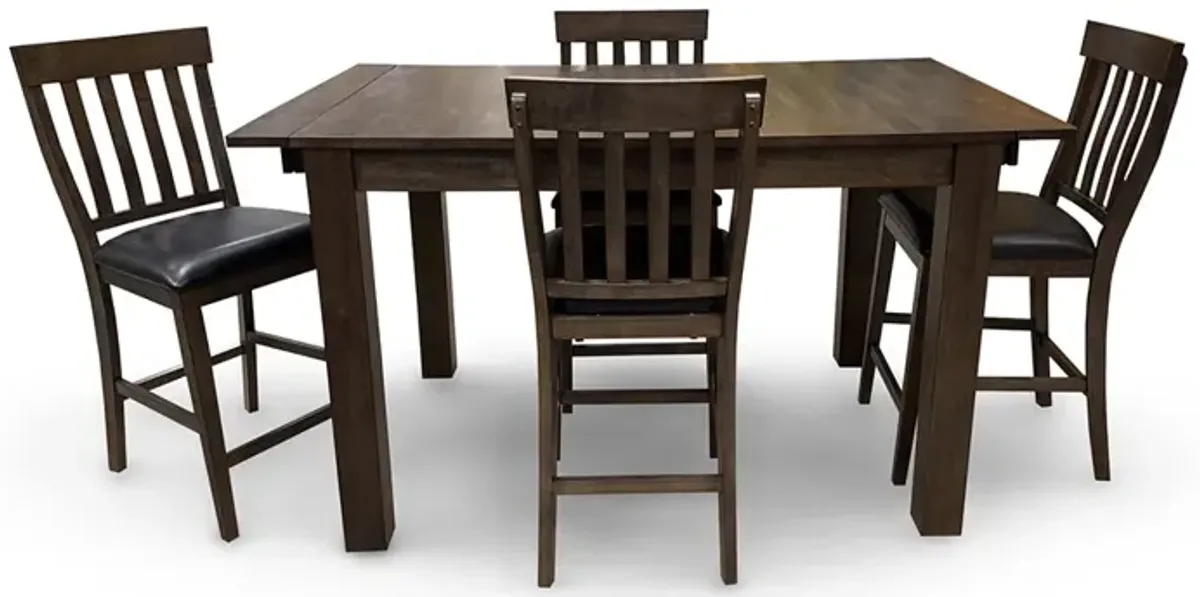 Counter Mariposa Dining Set (5pc) - Gray