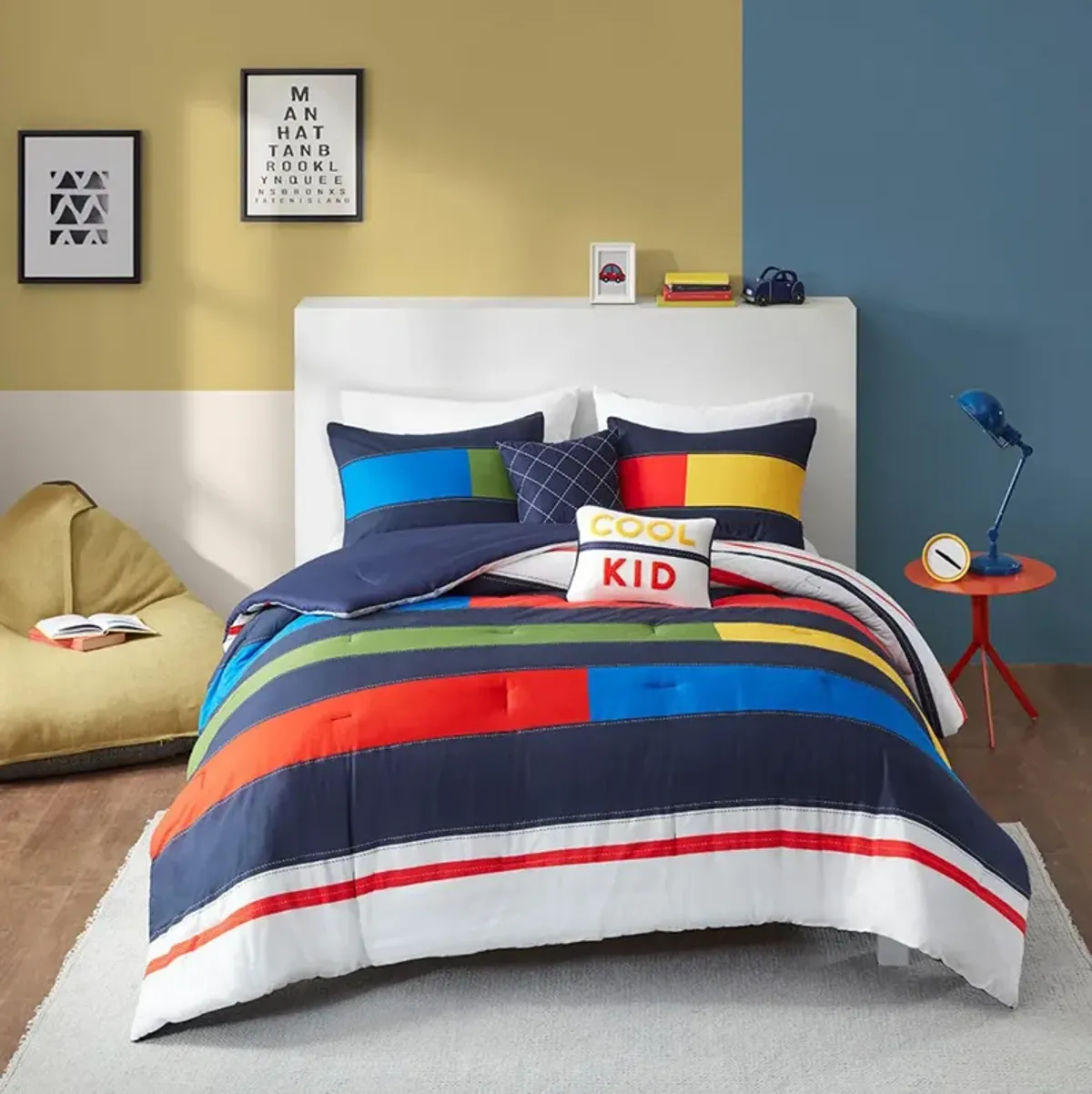 Twin Morris Stripe Comforter Set