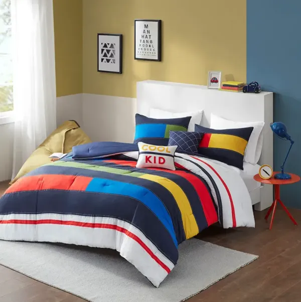 Twin Morris Stripe Comforter Set