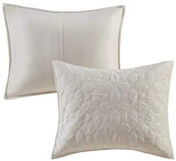 Full / Queen Harper Ivory Coverlet Set